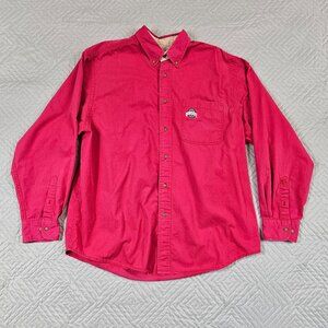 Joe College Shirt Mens L Red Ohio State Buckeyes Long Sleeve College